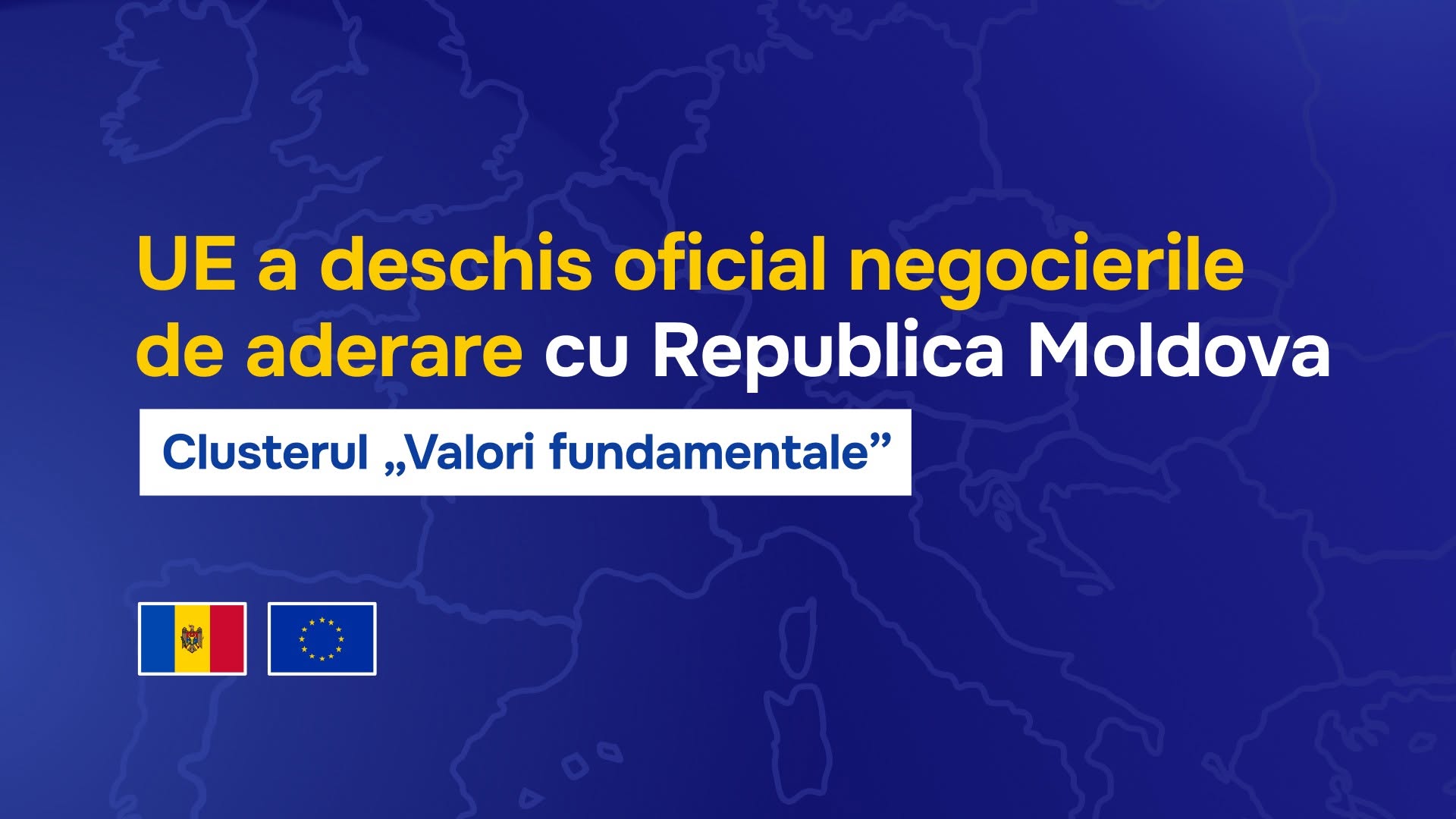 Astăzi, Republica Moldova a mai făcut un pas pe drumul său european: am deschis negocierile pe primul grup de capitole, „Valori Fundamentale”.

Aceste capitole ale legislației europene sunt despre luc…