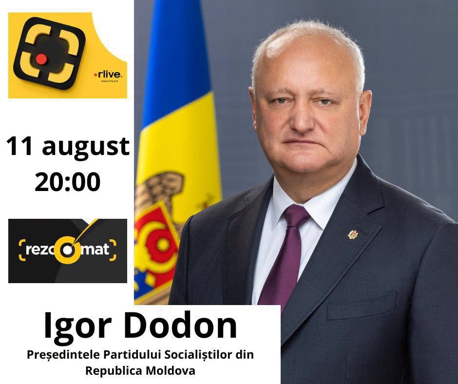 Astăzi, 11 august, la ora 20:00, voi participa la emisiunea „Rezoomat” de la RLive.

Împreună cu moderatoarea Ileana Pîrgaru vom aborda subiecte de actualitate, inclusiv proiectul politicii fiscale pe…