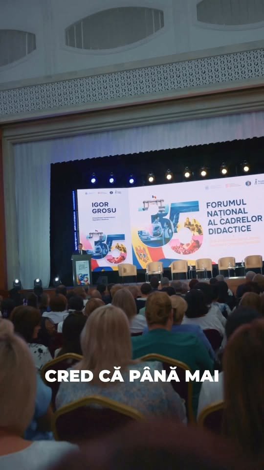 La Forumul cadrelor didactice am vorbit despre 35 de ani de independență a Republicii Moldova. În cei 35 de ani am trecut prin multe. Am avut momente de speranță și momente dificile. Dar am ajuns până…