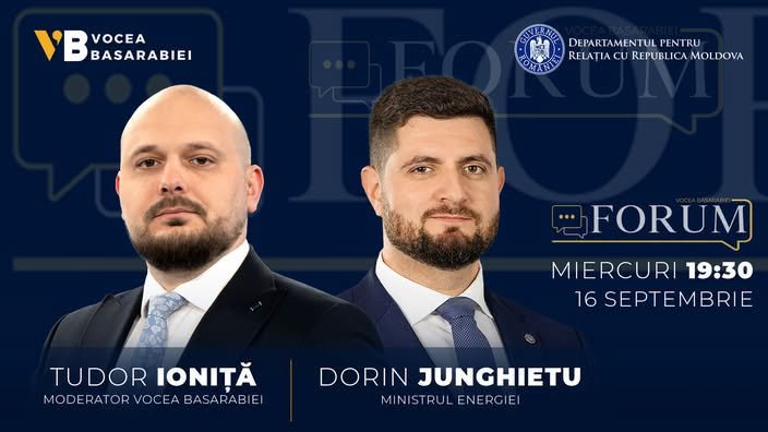 Astăzi, 16 septembrie, la ora 19:30, voi participa la emisiunea „Forum”, de la Vocea Basarabiei, moderată de Tudor Ioniță.

Vom vorbi despre cele mai importante subiecte din sectorul energetic, despre…